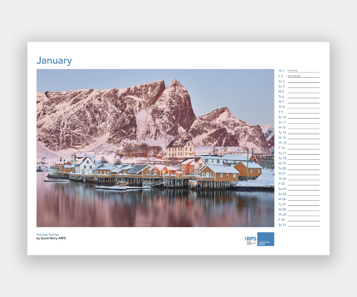 Calendar sample spread