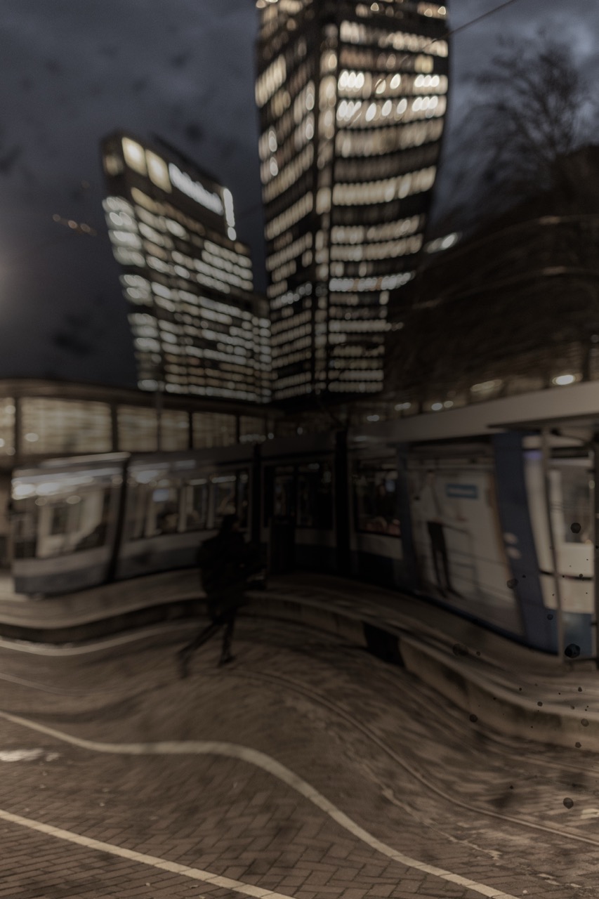 Maguire Katherine Deteriorating Vision Tram At Night Large