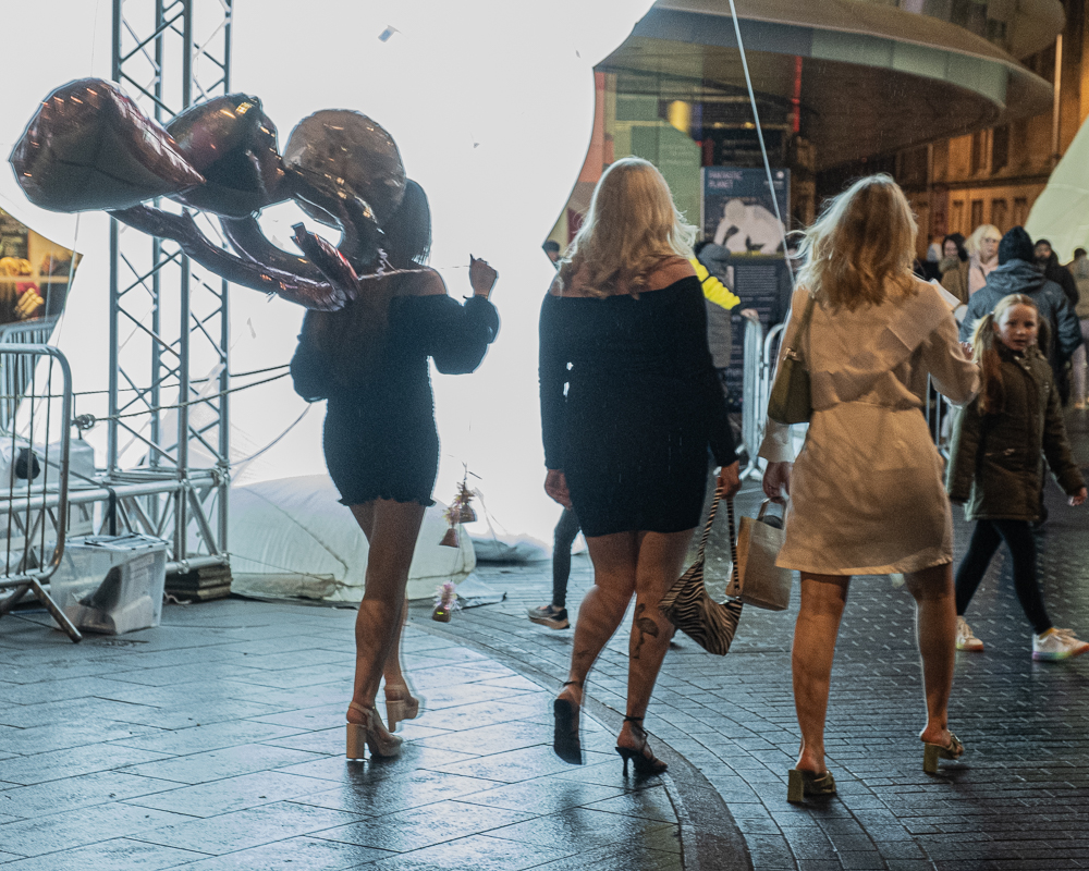 On The Town In Leicester by Sue Hutton