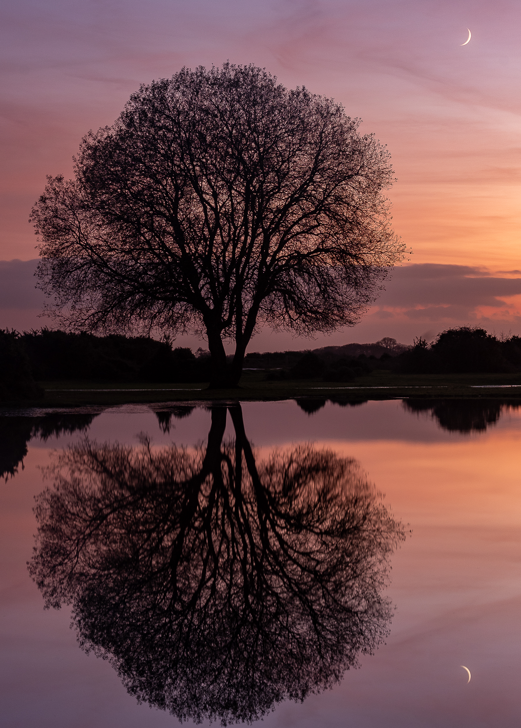 Moonrise Reflection Atul Kshirsagar LRPS