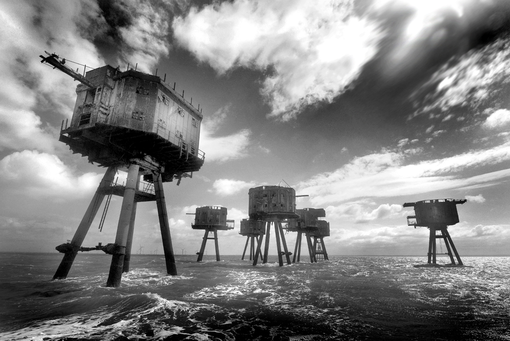 Red Sands Forts Thames Estuary by David Short