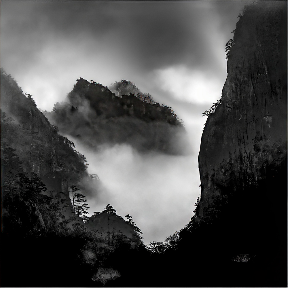 Huangshan Mountains China by Lyn Newton