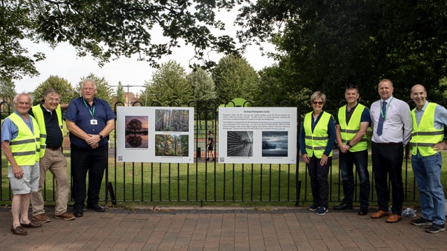 Klein Howard Exhibition Set Up, Team & Rushcliffe Councillors Medium