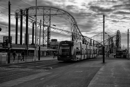 Blackpool Big Dipper & Tram