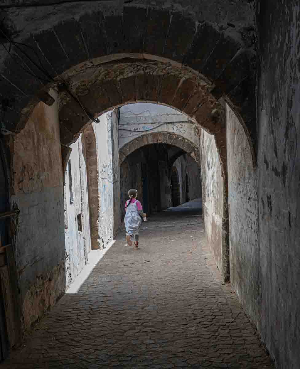 Running home to mummy, Essaouria, Morocco