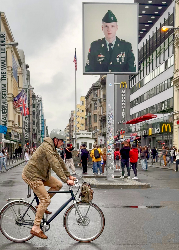 Checkpoint Charlie, Berlin by Laura Morgan