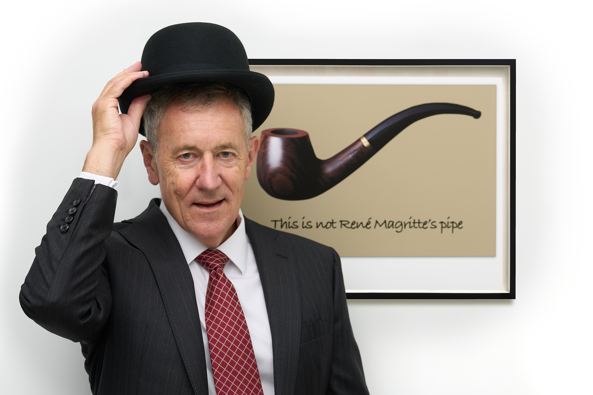 1. Self Portrait In Front Of 'Magritte's Pipe' By Andy Smith FRPS