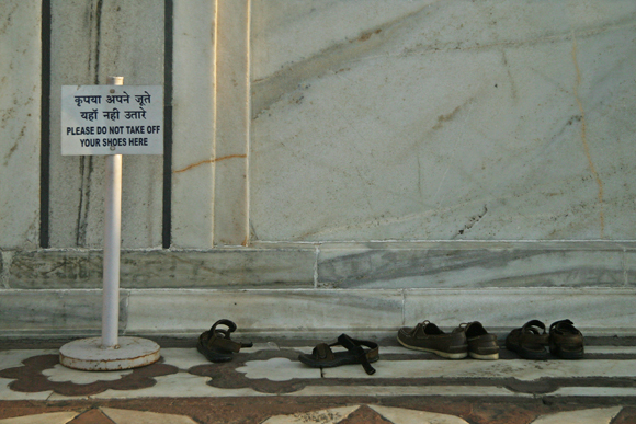 ENTRANCE TO THE TEMPLE AT THE TAJ MAHAL By Barbara Fleming