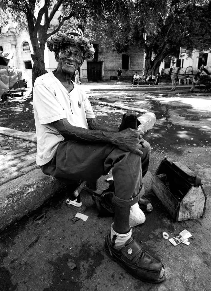 Shoe Shine Havana Cuba by Glynn May