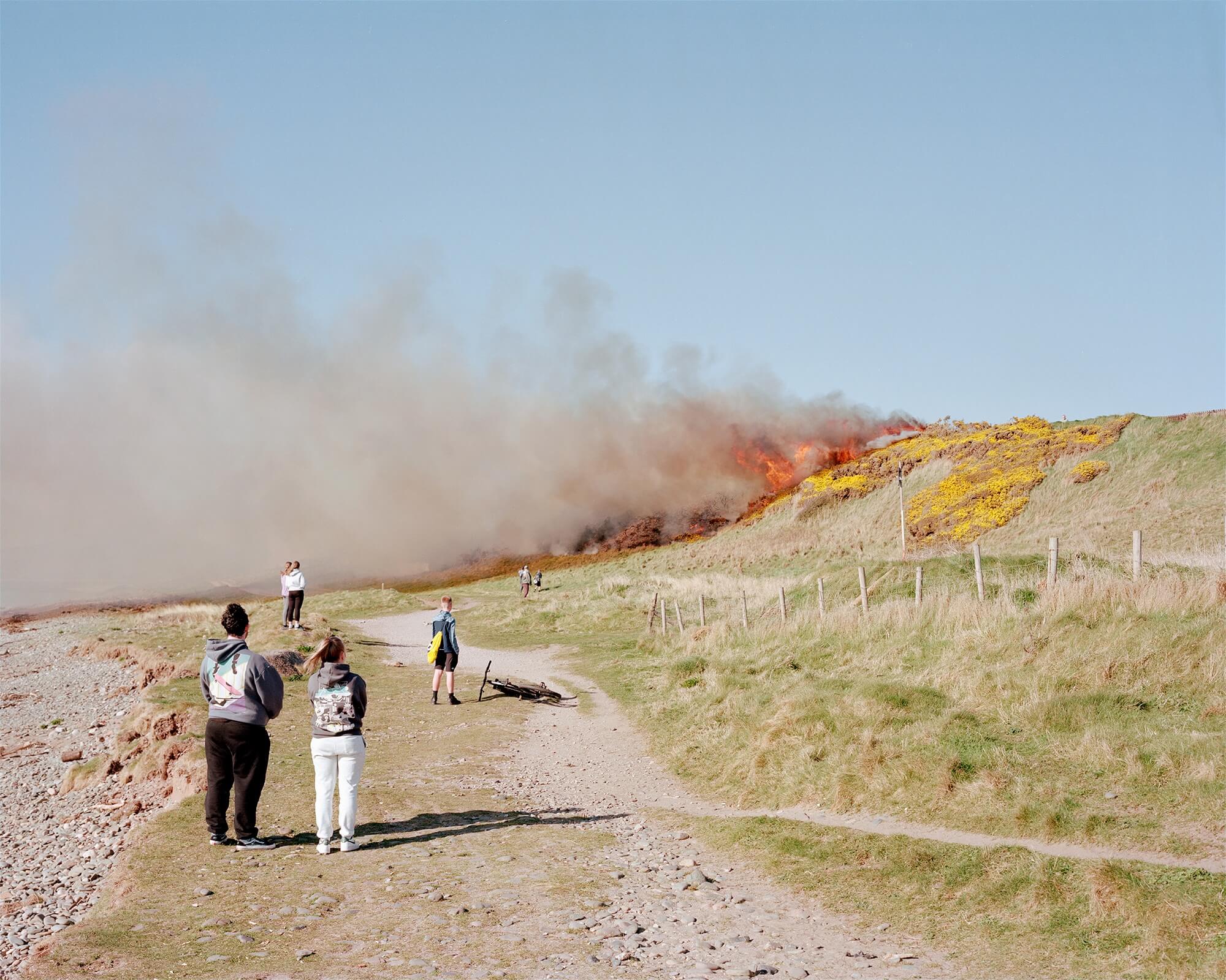 ‘Wildfire on Biggar Bank’ from the series The Binding Tide by Nicholas J R White