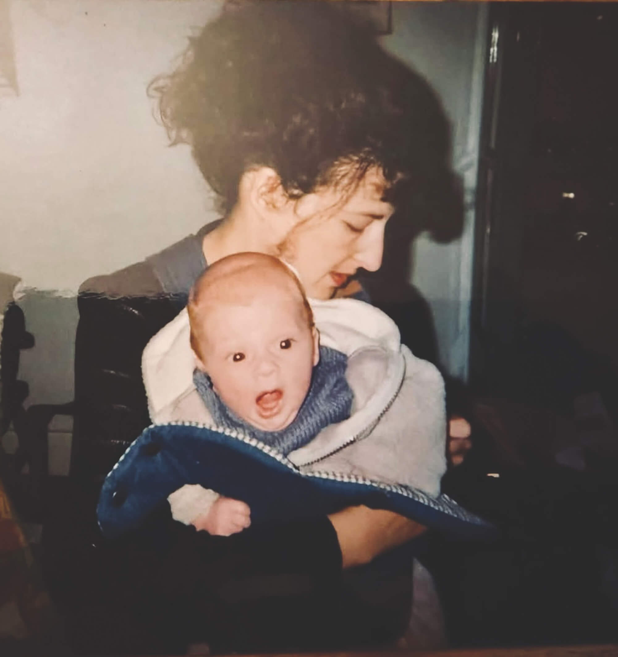 Carolyn Mendelsohn FRPS With Her Son Oscar In 2000