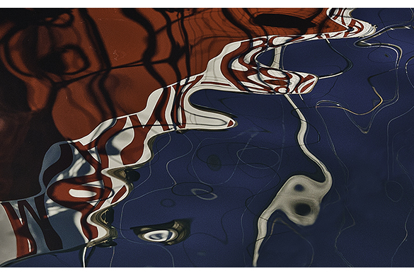 RR VA Timbrell John Abstract Reflection In A Greek Harbour