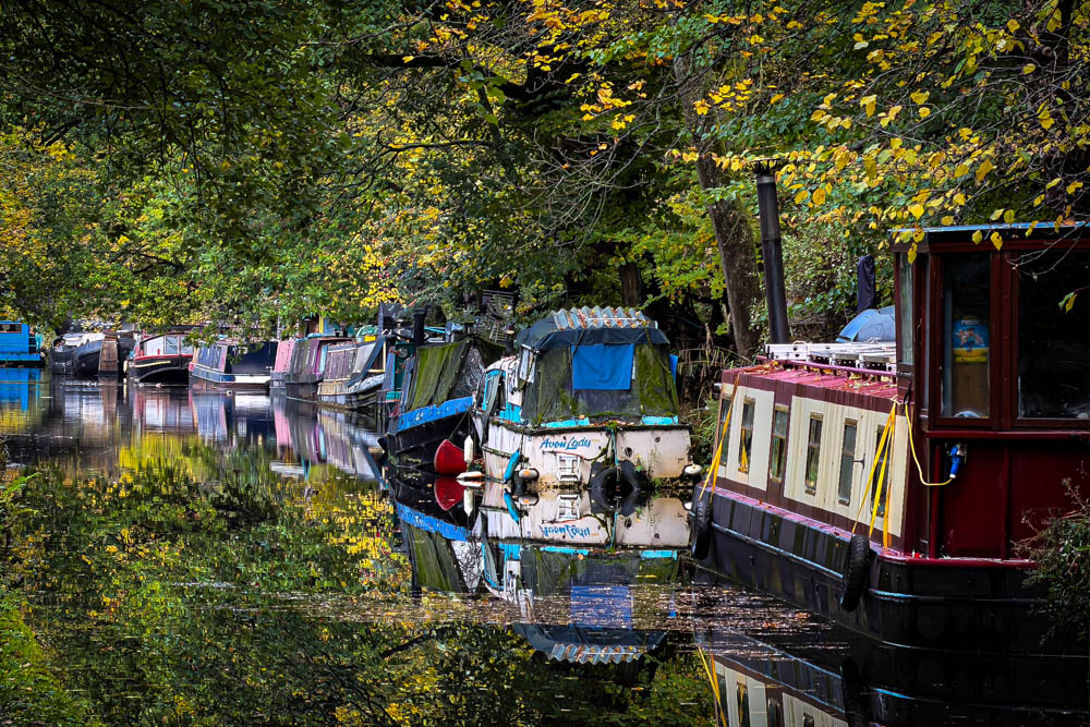 Canal Boats on the Rochdale Canal
