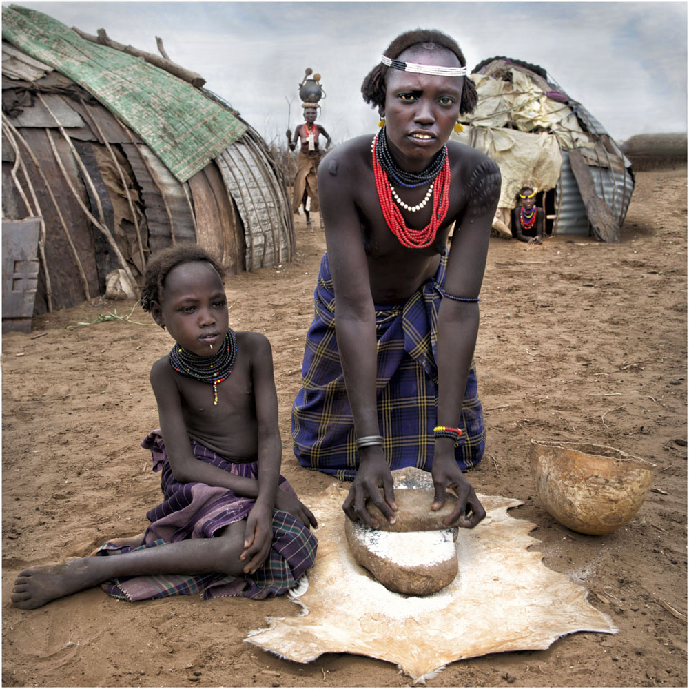 Daasanach Woman and child Ethiopia / South Sudan border by Brian Houghton