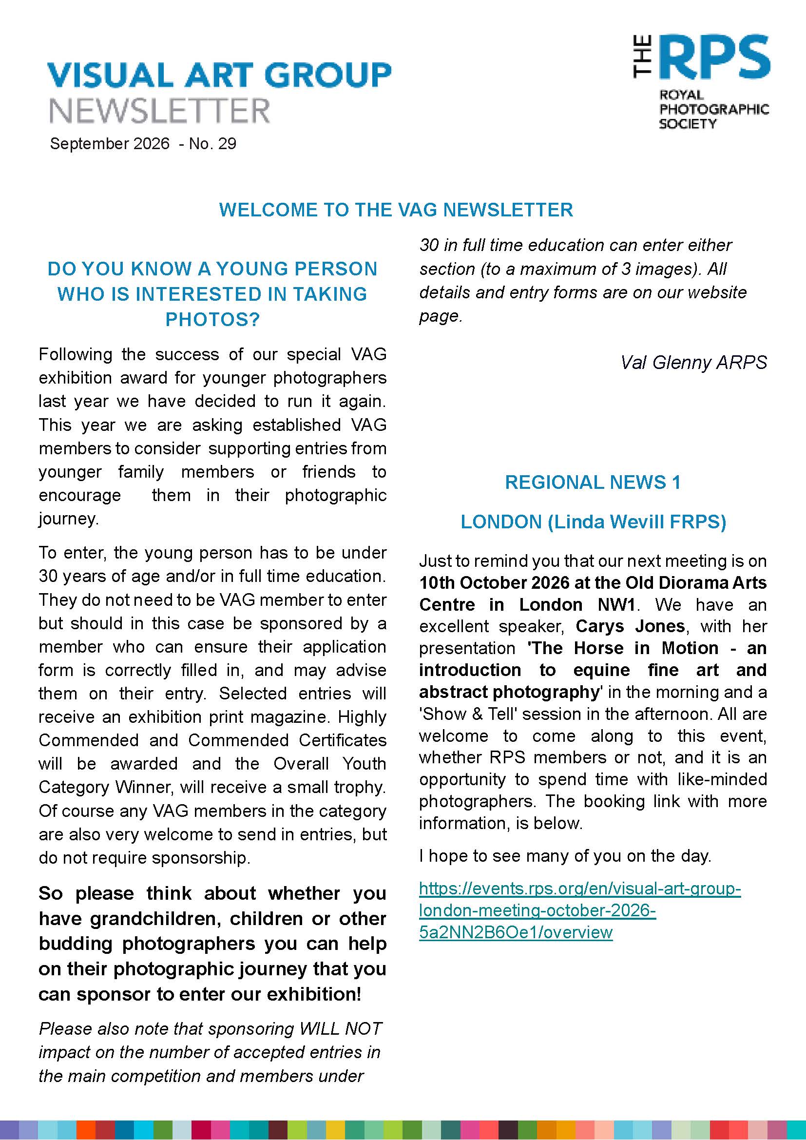 2026 September VAG Newsletter No 29