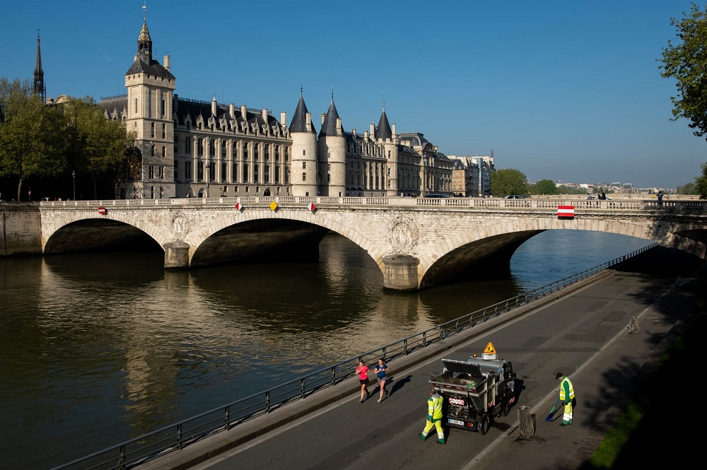 Morning In Paris by Sanjoy Sengupta