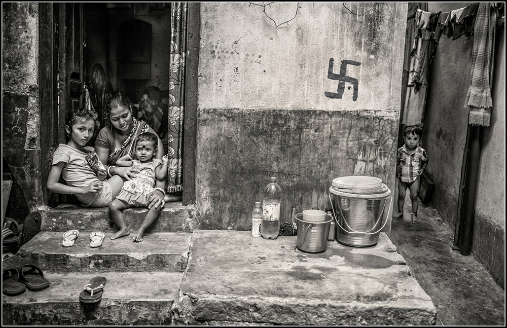 By The Train Tracks Kolkata by Brian Houghton
