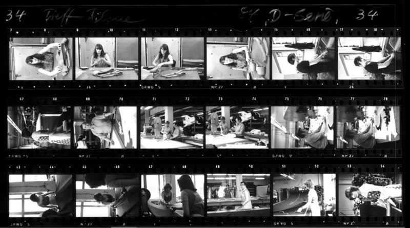 Contact sheets of Helga Paris from the Akademie der Künste archive