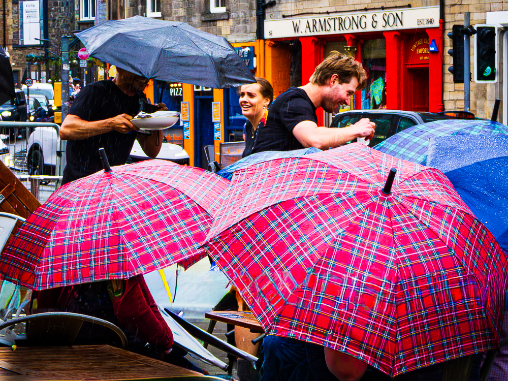 Alfresco Dining, Grassmarket. June.