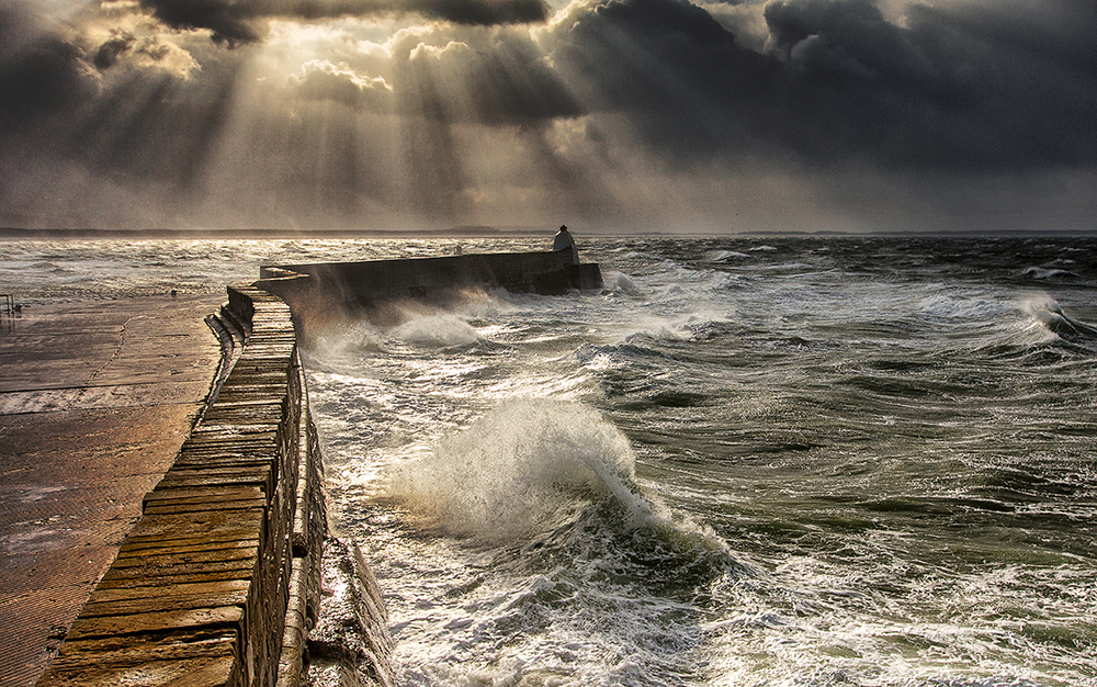 Catching The Backwash At Burghead