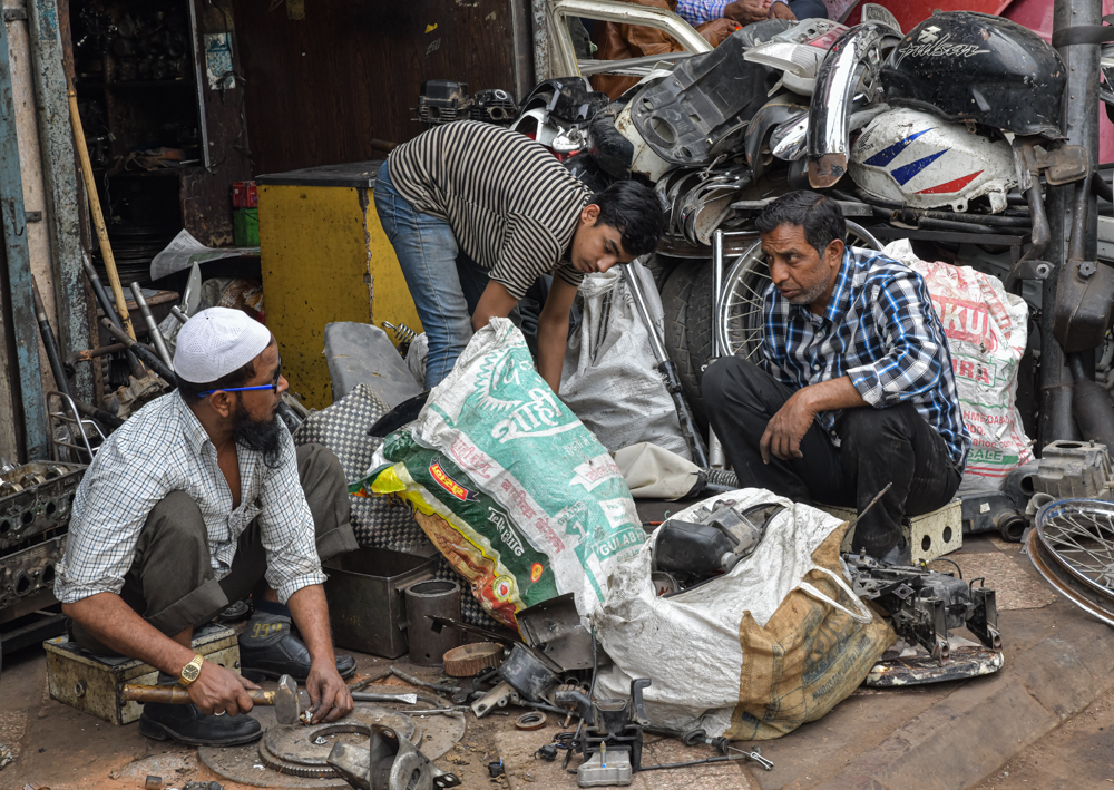 The Bike Shop Old Delhi, India by Gareth Hughes