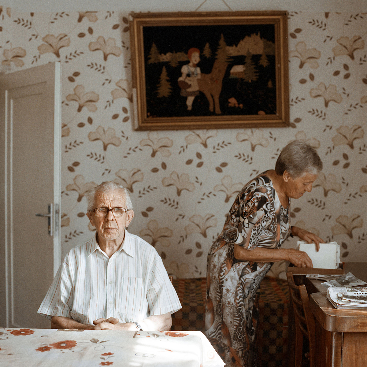 Kazakevicius_Tadas_Aldona and Stasys in their home