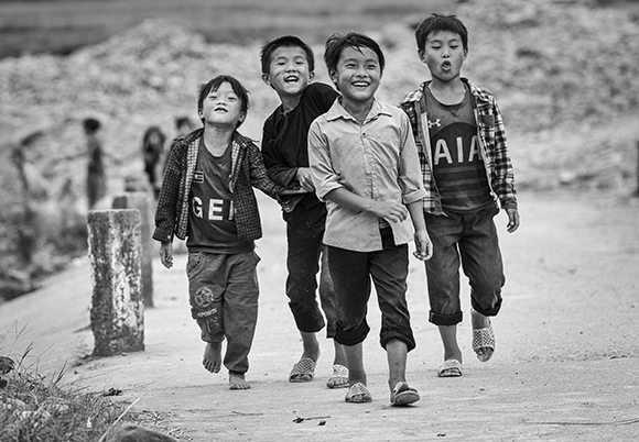 School's Out At Tu Le, Vietnam