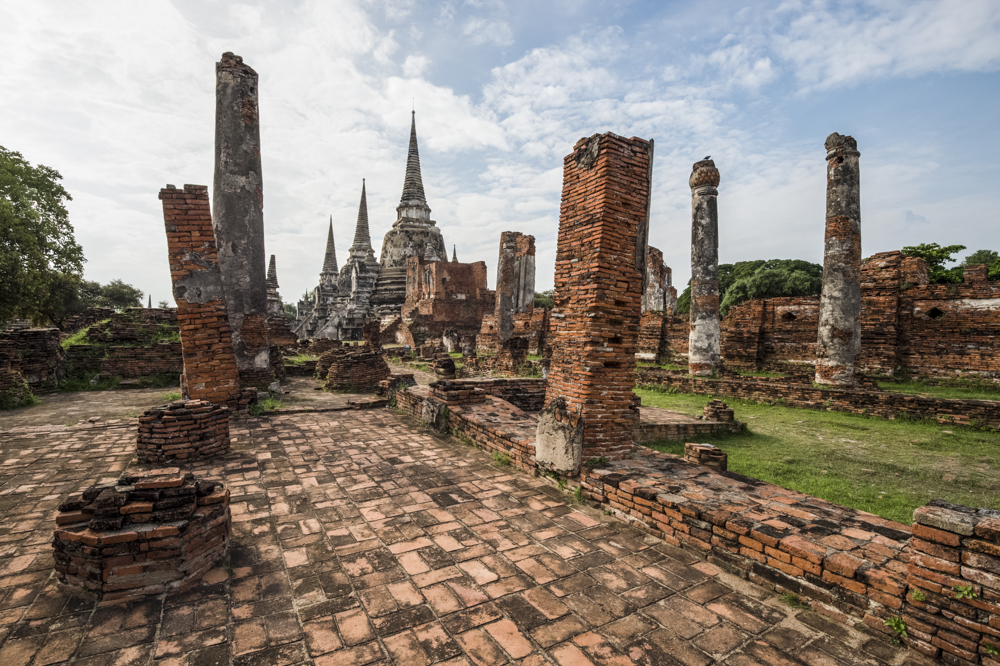 Ancient City Of Ayutthaya, Thailand by Allan Hartley