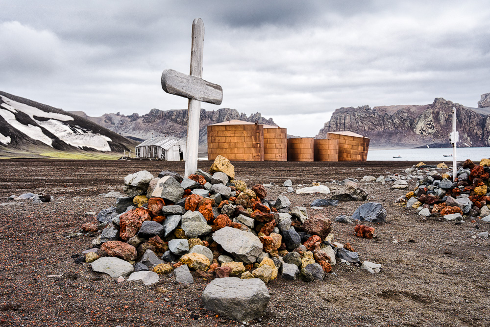 Whalers' Bay, Deception Island, Antartica by Nigel Plant