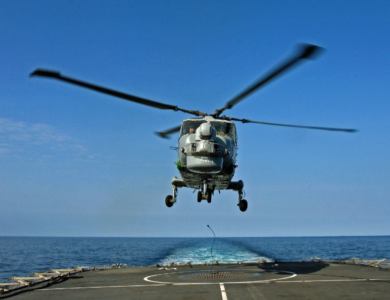 HMS Cornwall Lynx by Glynn May