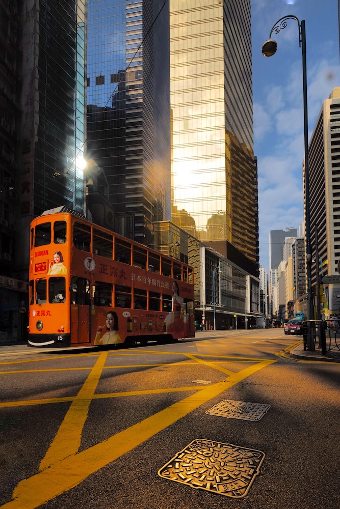 Morning Tram Rush Hong Kong by Kaikong Wong