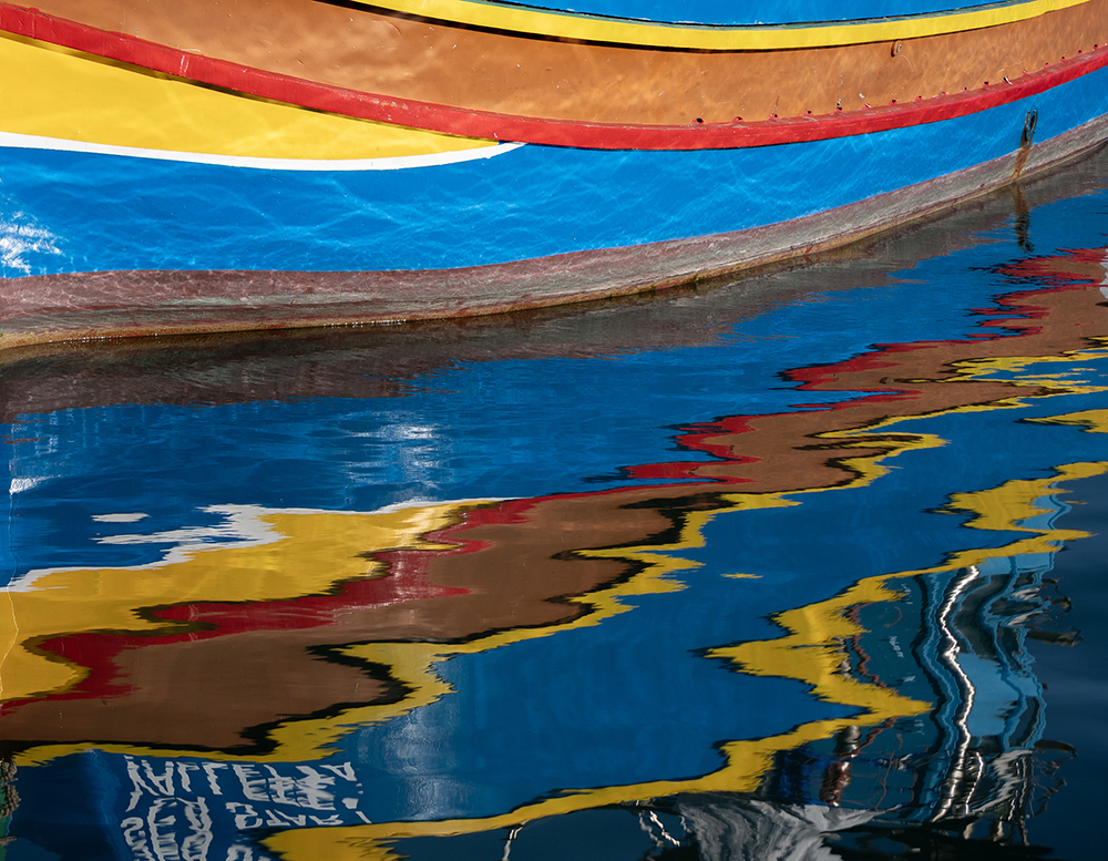 Fishing Boat Reflected In Madeira By Barbara Vicary