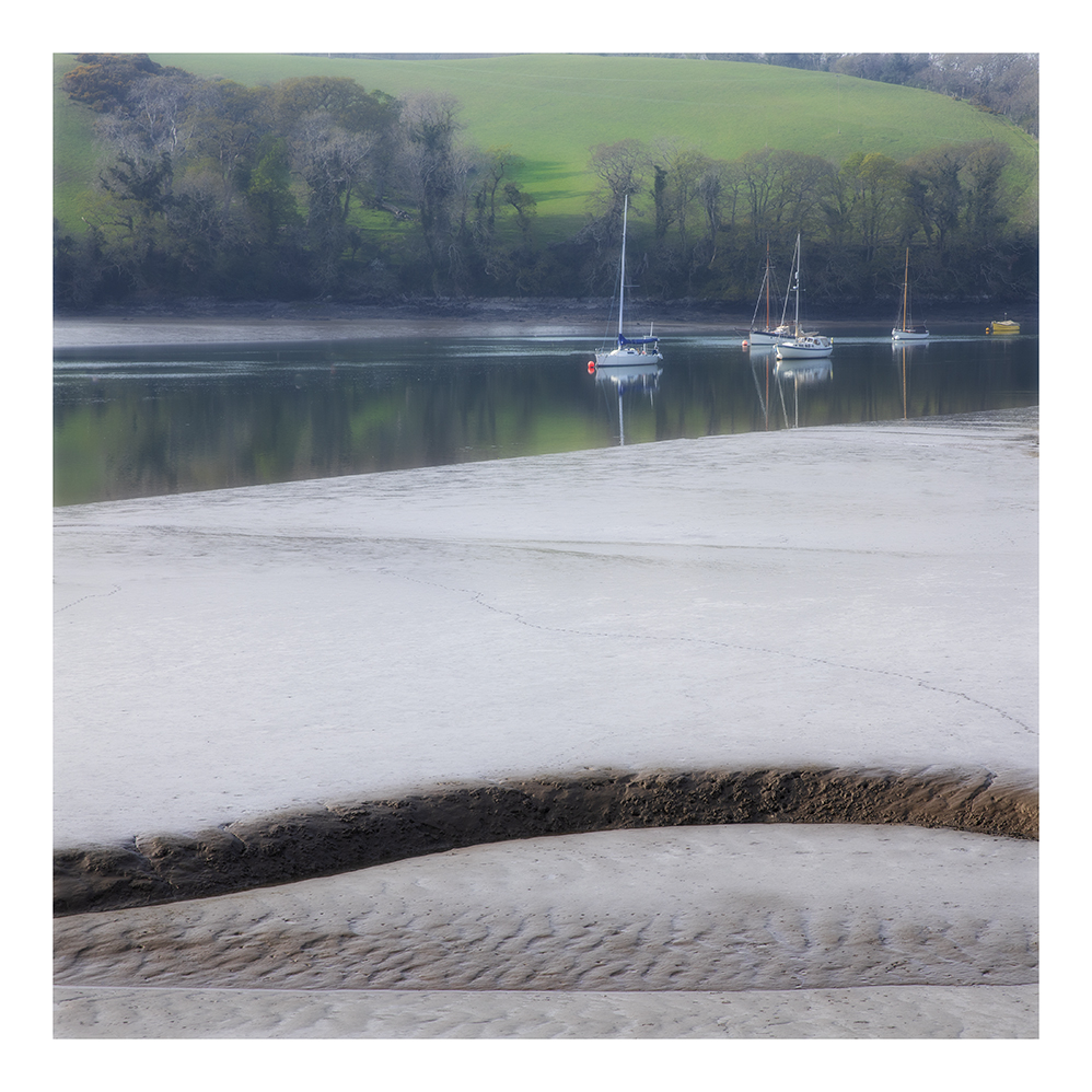 Mud Flats River Yealm At Low Tide Sue Brown