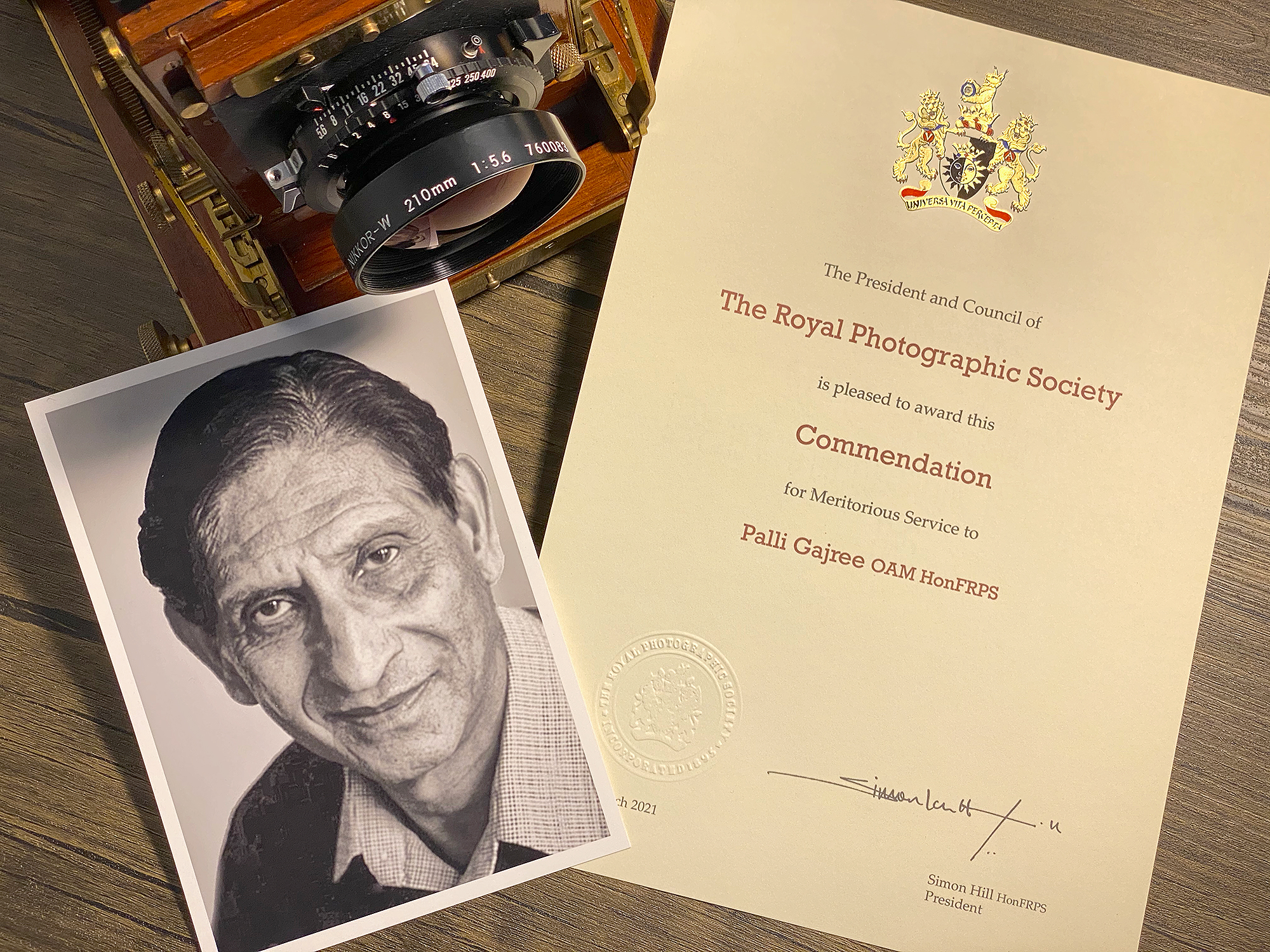 Palli Gajree OAM Honfrps COMMENDATION