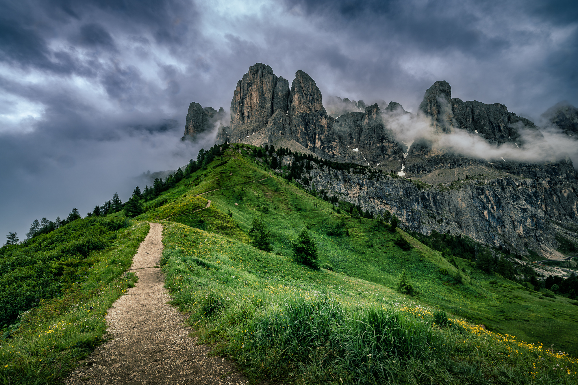 Stormy Mountain Path Chris Renk
