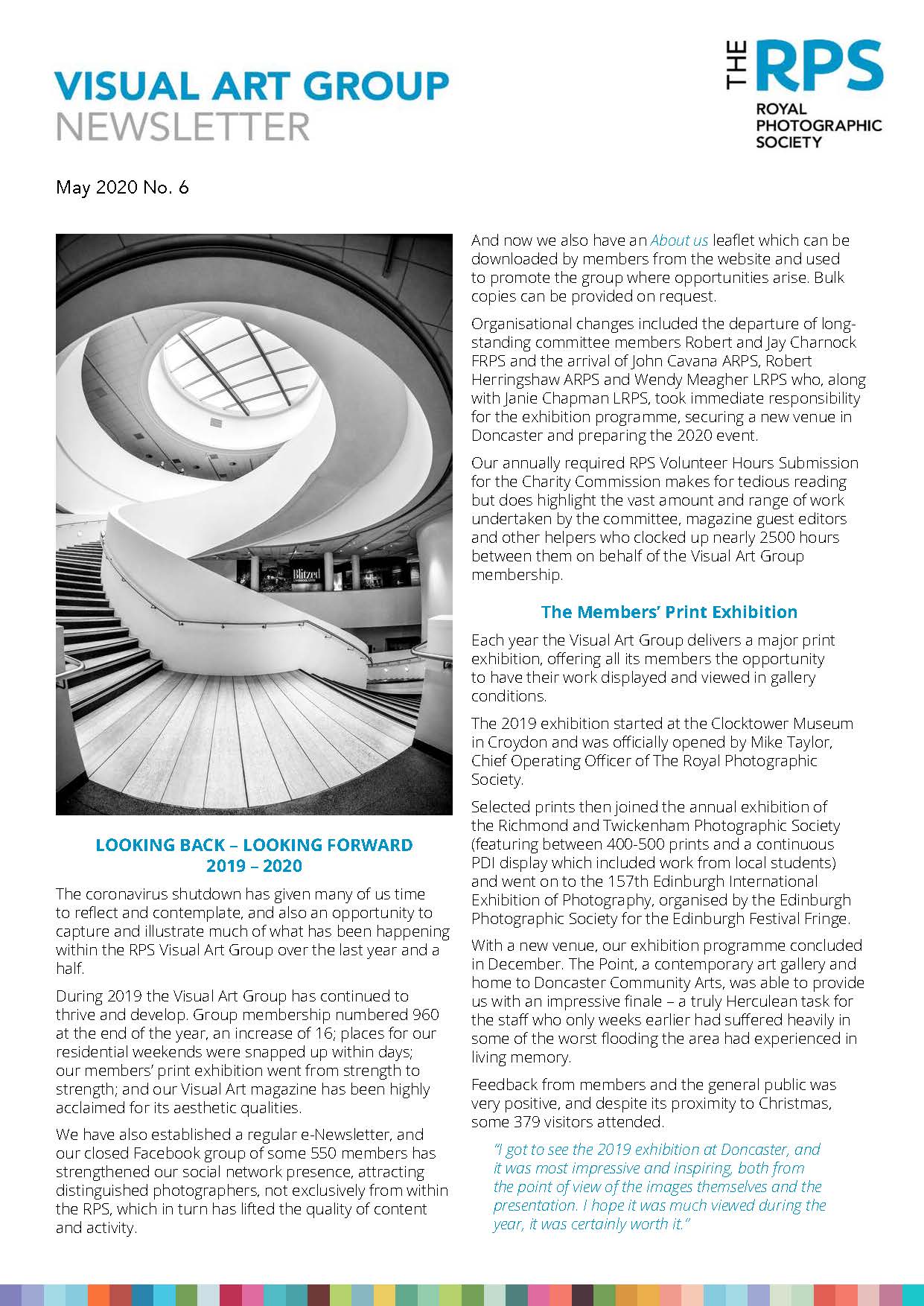 VAG Newsletter No 6 May 2020 Page 1