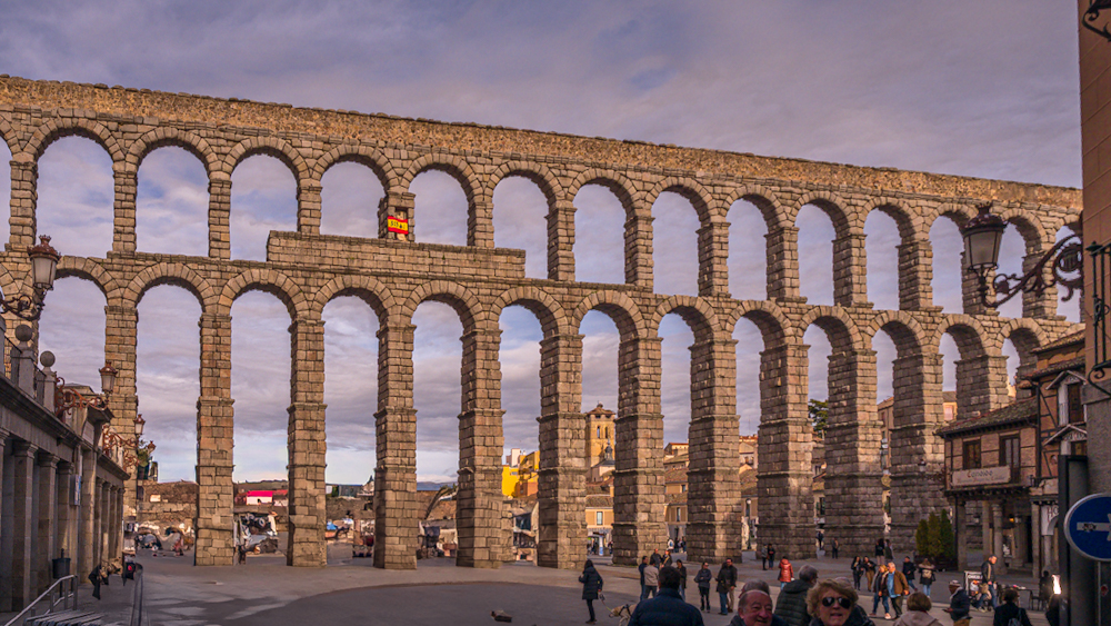 Segovia Aqueduct, Spain by Christopher Rusted