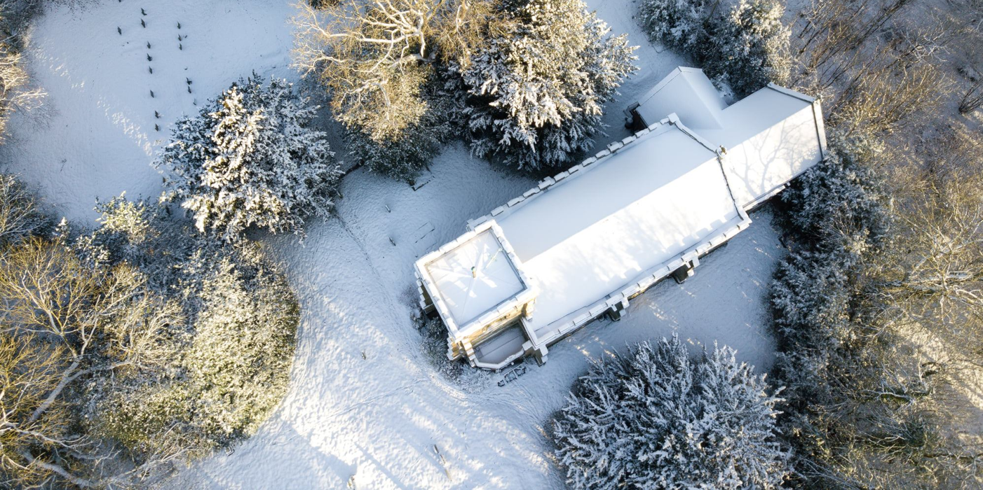 Church drone photograph